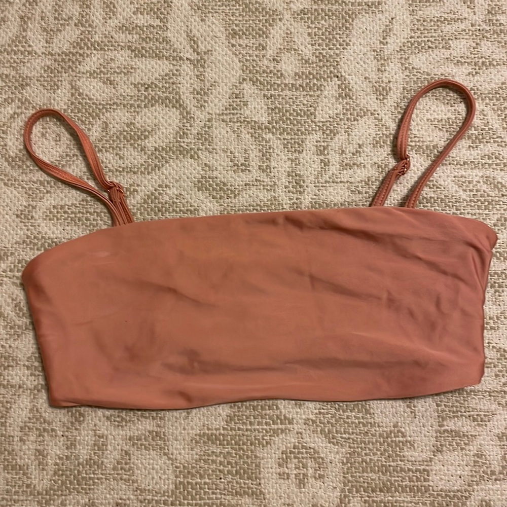TWO PIECE MAFIA pink bandeau top size large